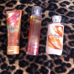 Bath and Body works Cashmere Glow set